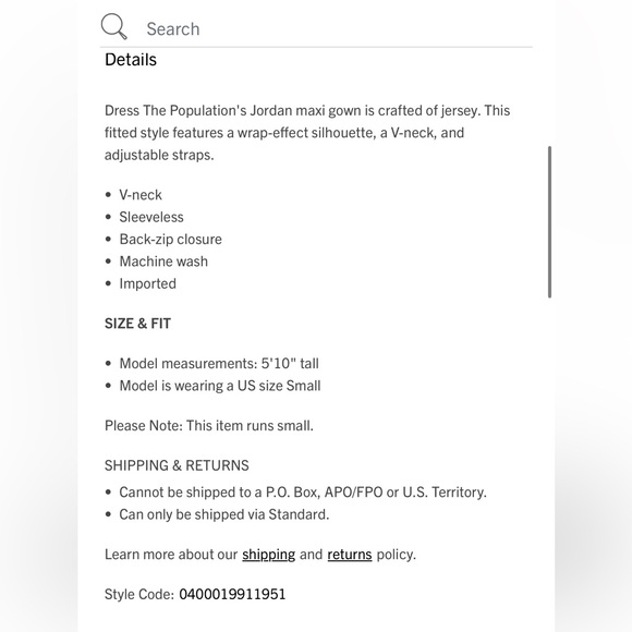 Dress the population - Jordan Jersey Maxi Dress - Picture 4 of 6